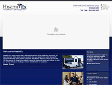 Tablet Screenshot of healthexcourier.com